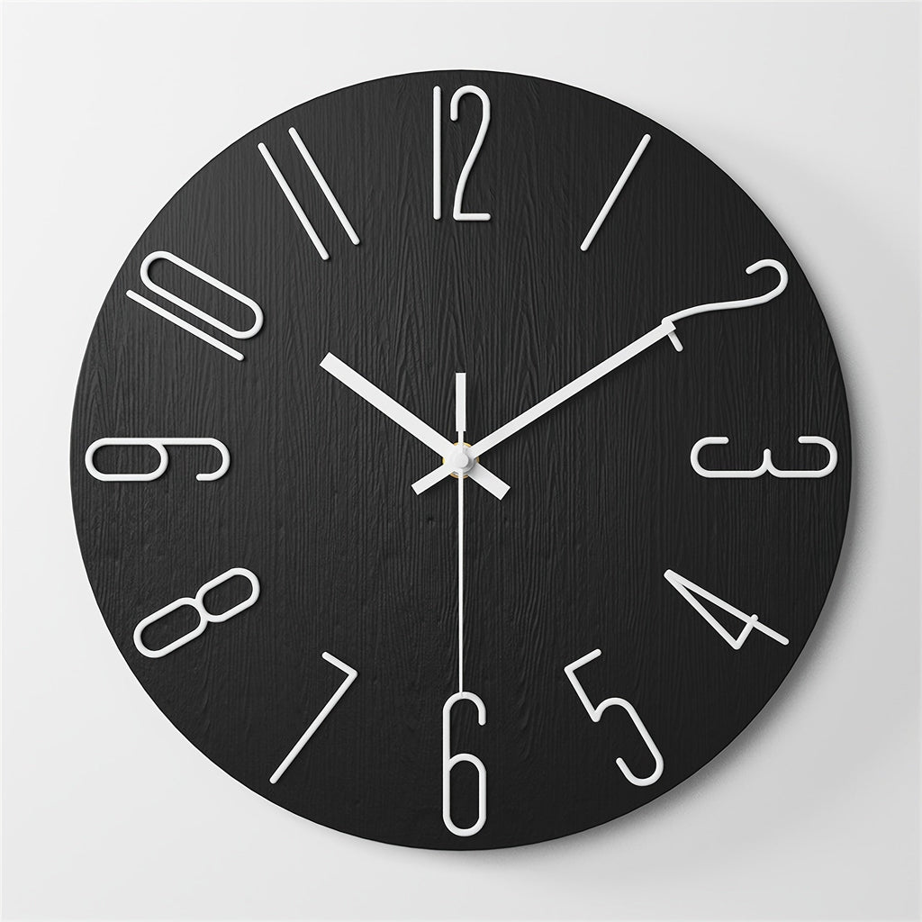 OAKTIDE - Reloj de pared contemporáneo diseñado para interiores modernos y silenciosos