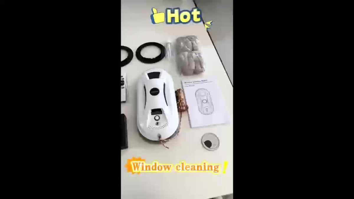 Limpiacristales Totalmente Automático – Limpiador de Cristales Inteligente con Control Remoto para una Limpieza Eficiente