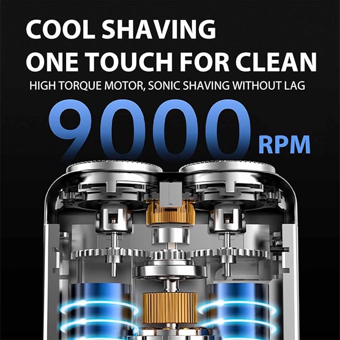 Afeitadora eléctrica portátil de anillo dual rotativa | 50% DESCUENTO