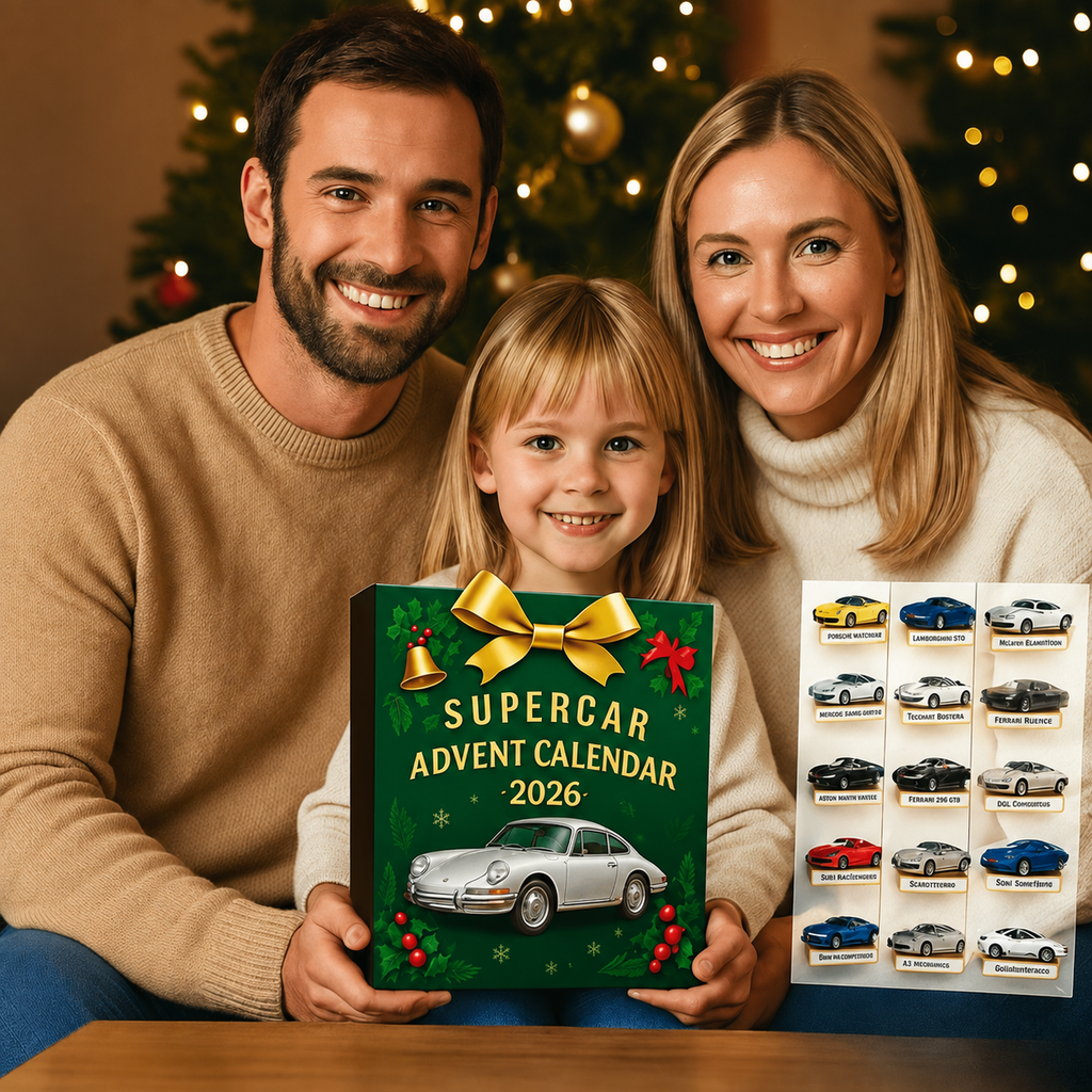 DRIVEVENTURE – Calendario de Adviento de Supercoches Limitado con 24 Modelos de Miniatura Precisos