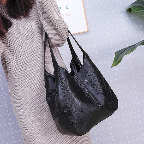 Bolso de piel sintética con gran capacidad