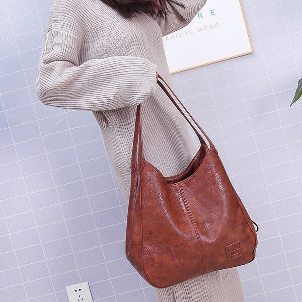 Bolso de piel sintética con gran capacidad