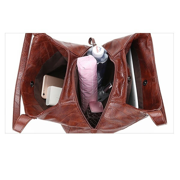 Bolso de piel sintética con gran capacidad