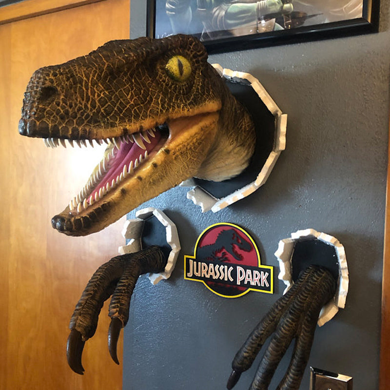 BowLift | Decoraciones de Velociraptor Rompiendo la Pared