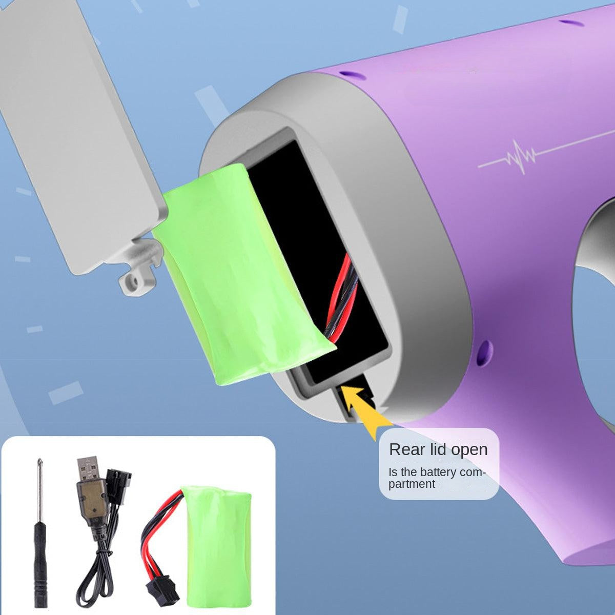 Lámpara de caballo con pulso, pistola de agua completamente automática
