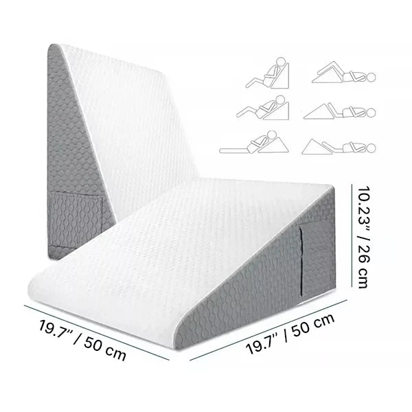 Almohada en forma de triángulo de espuma viscoelástica para dormir