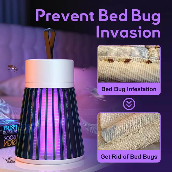 🦟Lámpara trampa para mosquitos y moscas recargable por USB🚫