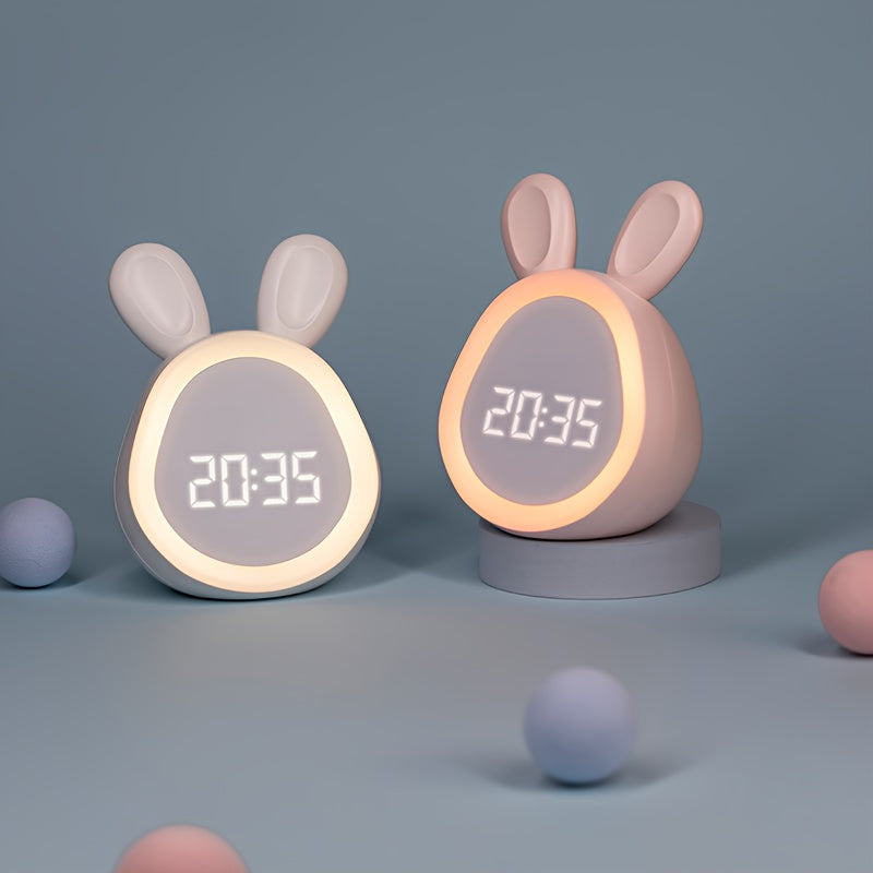 BunnyGlow - Bonito despertador con luz nocturna