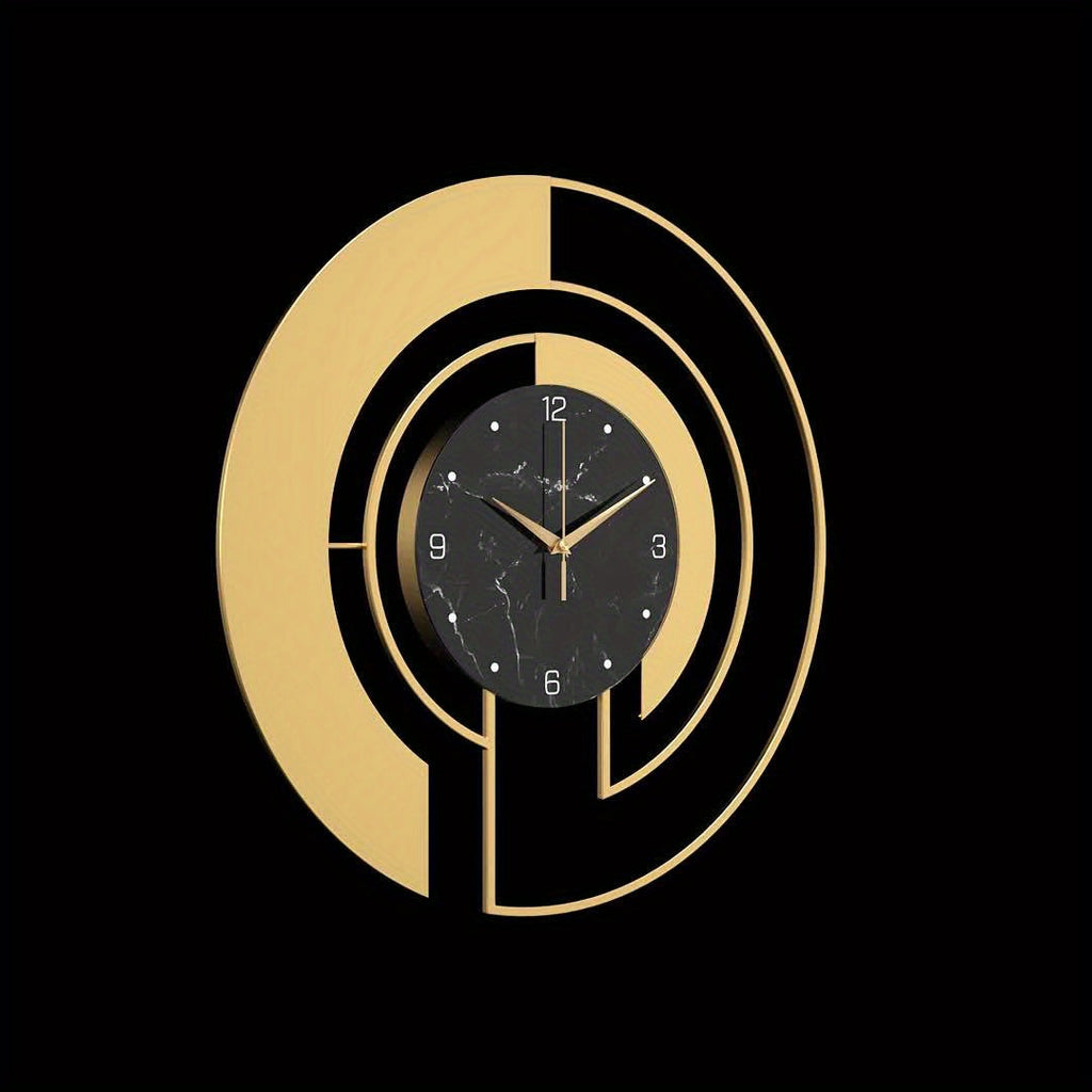 Reloj de Pared Redondo de Metal con Movimiento Silencioso
