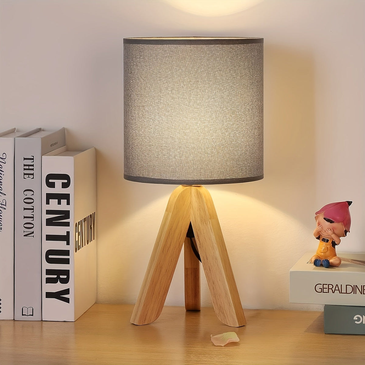 Lámpara de Tripié de Estilo Natural - Para Iluminación Cálida y Moderna