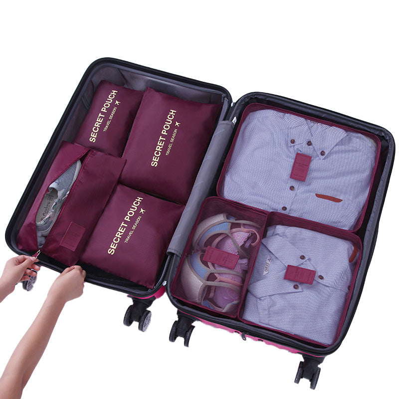 6 piezas de paquetes de equipaje portátiles - Organiza tu eficiencia de viaje