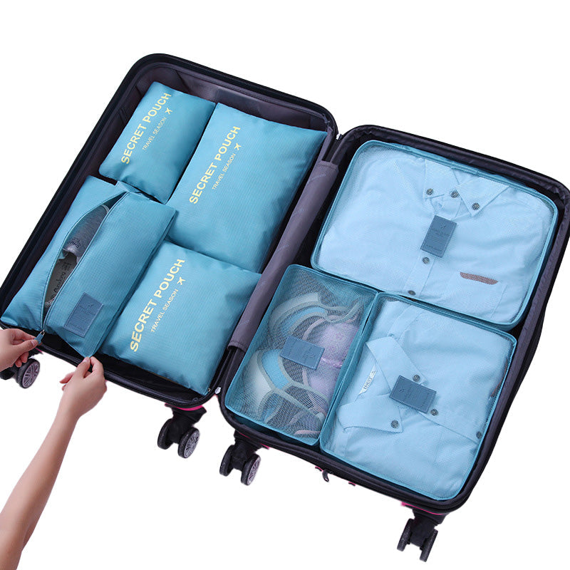 6 piezas de paquetes de equipaje portátiles - Organiza tu eficiencia de viaje