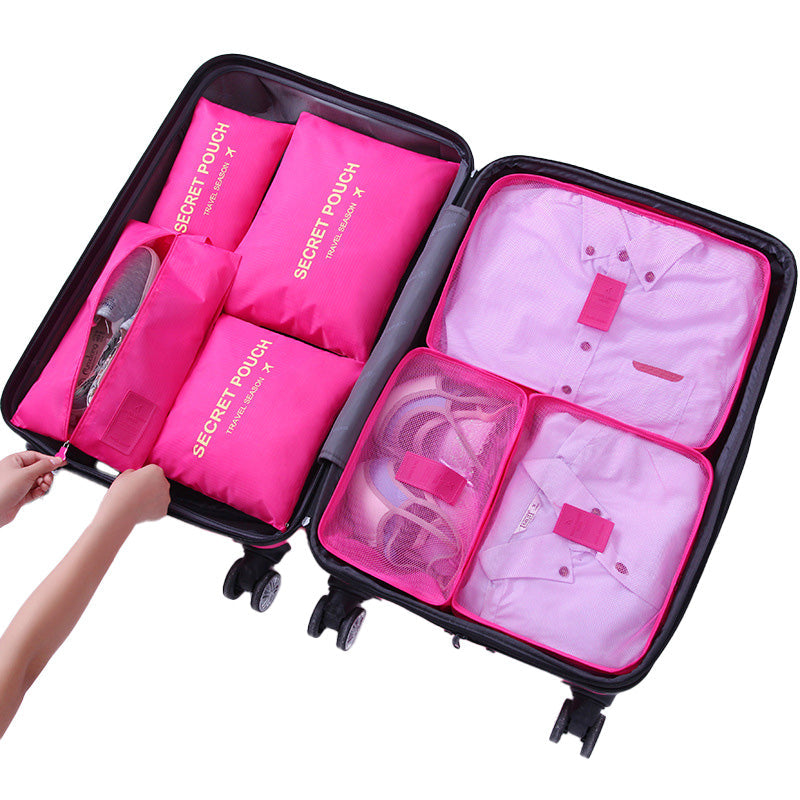 6 piezas de paquetes de equipaje portátiles - Organiza tu eficiencia de viaje