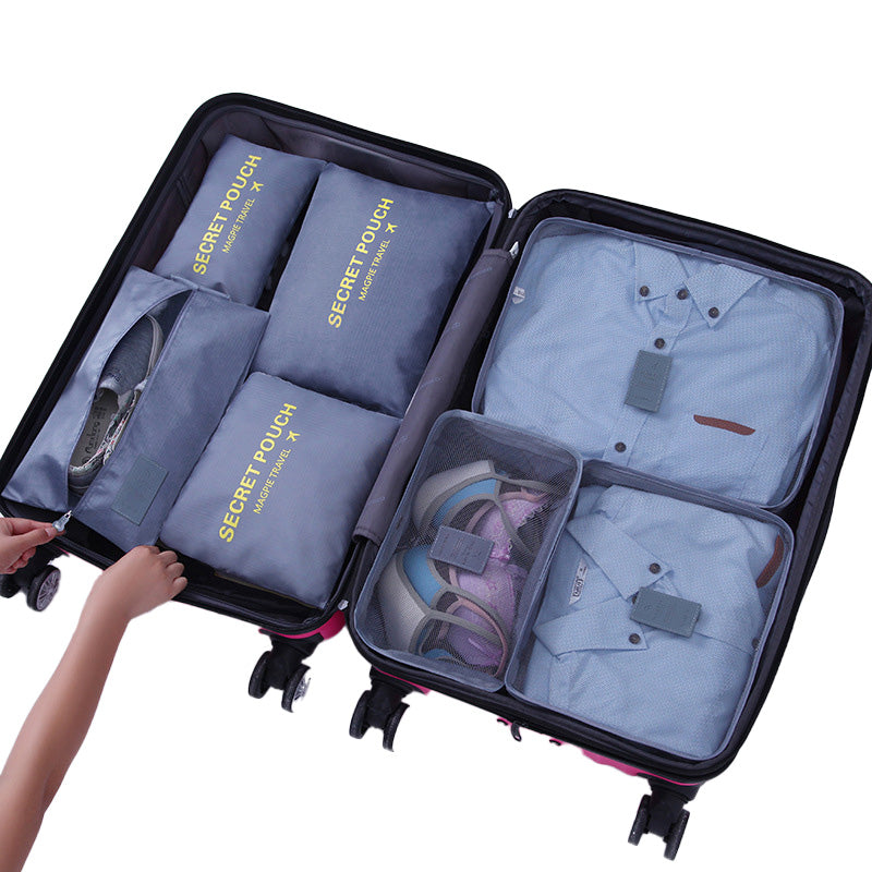 6 piezas de paquetes de equipaje portátiles - Organiza tu eficiencia de viaje
