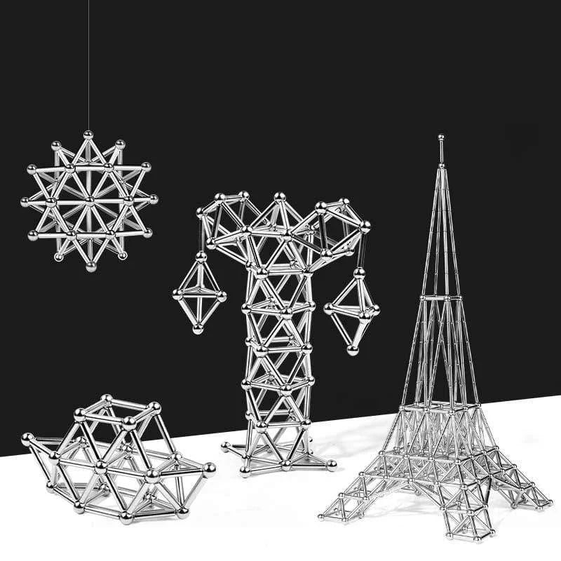 Set de Juguetes Magnéticos de Construcción con Barras y Bolas