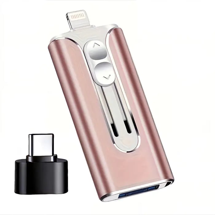 32~256GB Micro USB + 8 Pin + USB 3.0 4 en 1 Disco U para Computadora | 50% DESCUENTO