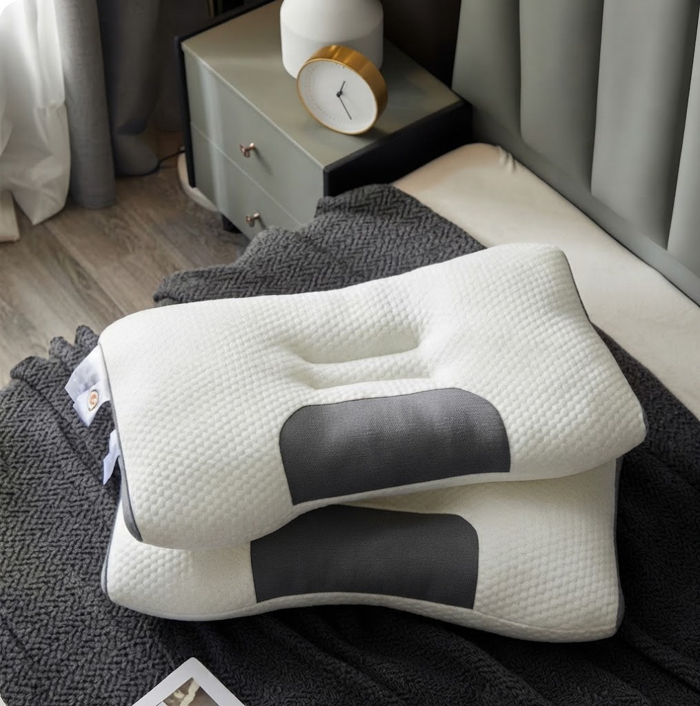 Almohada ortopédica para el cuello OrthoRest | Contorno ergonómico | Espuma viscoelástica | Transpirable