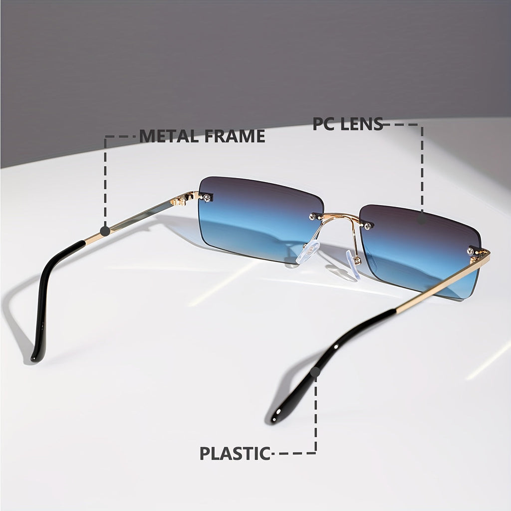 Gafas de Sol Sin Montura Elegantes – Modernas y Cómodas para Hombres