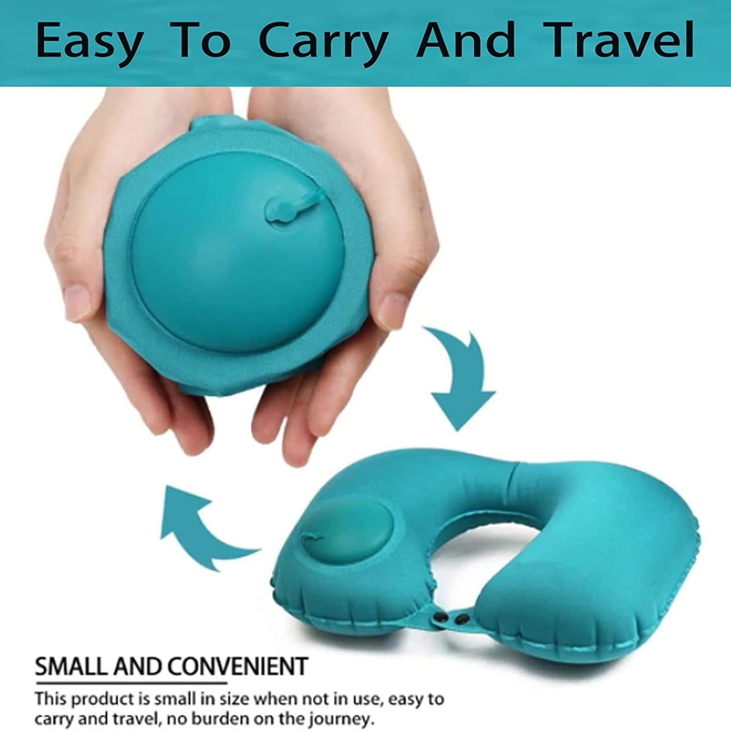 AirComfort™ – Almohada de viaje y cuello inflable impermeable