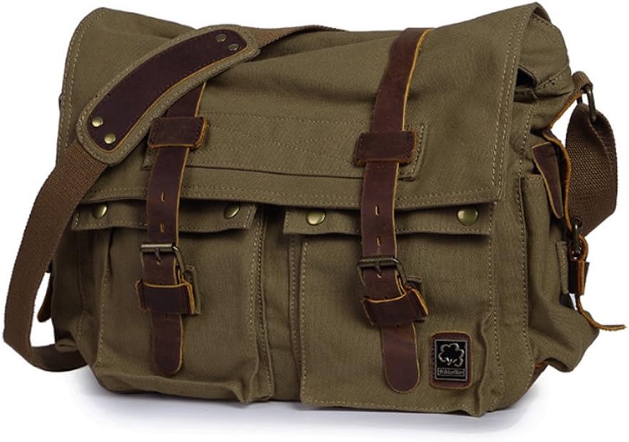 Bolsa RetroCarry – Bolsa de Hombro de Lona Vintage para Laptops Bowlift