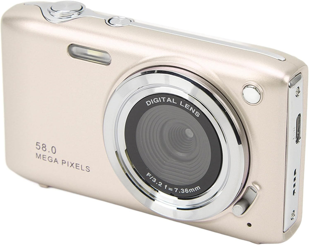 Cámara Digital Compacta 4K con Fotos de 58MP y Zoom 16X – Lumora