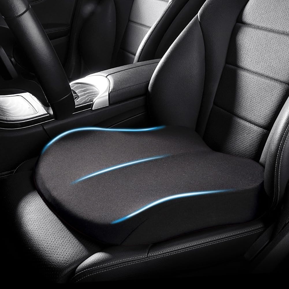 Aumento de Altura del Cojín de Coche – Cojín Elevador Ergonómico con Espuma de Memoria | Kalsten