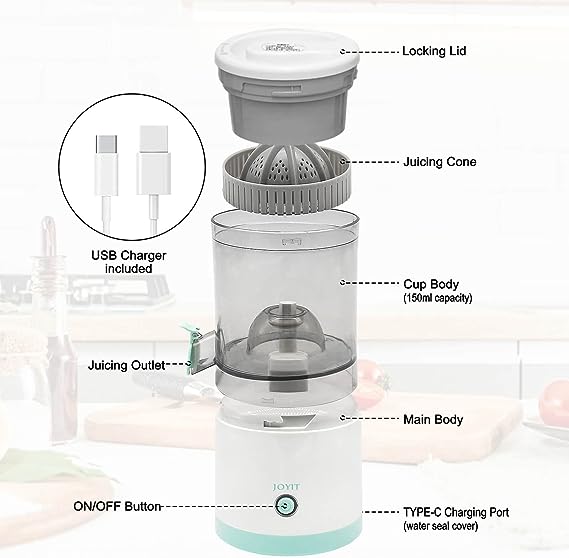 JuiceMate - Mini Exprimidor Eléctrico de Frutas | 50% DESCUENTO