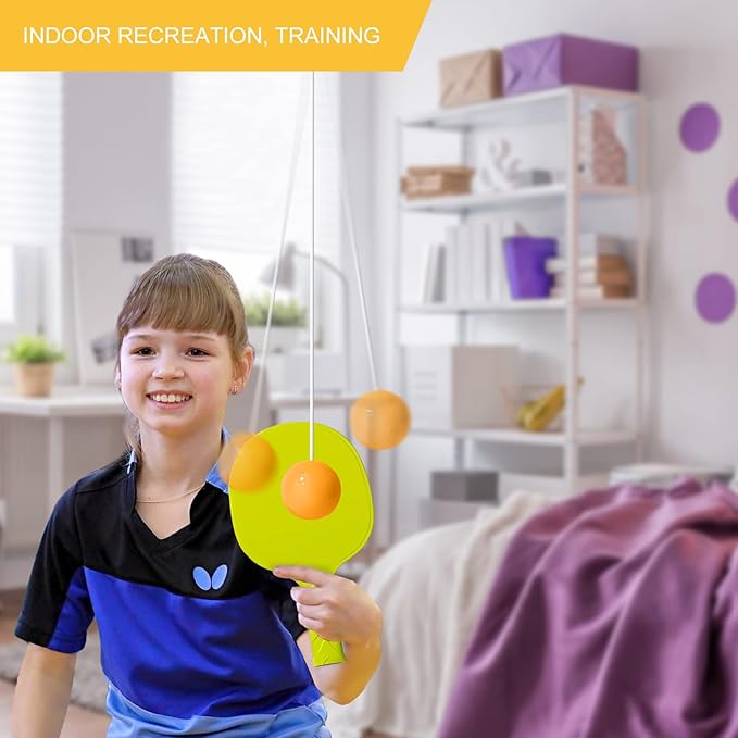 SwingPing – Set de entrenamiento de ping pong colgante | 1+1 GRATIS
