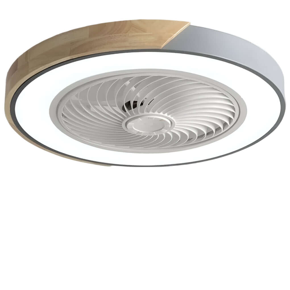 Ventilador de Techo Moderno Sin Aspas con Luz LED y Control Remoto