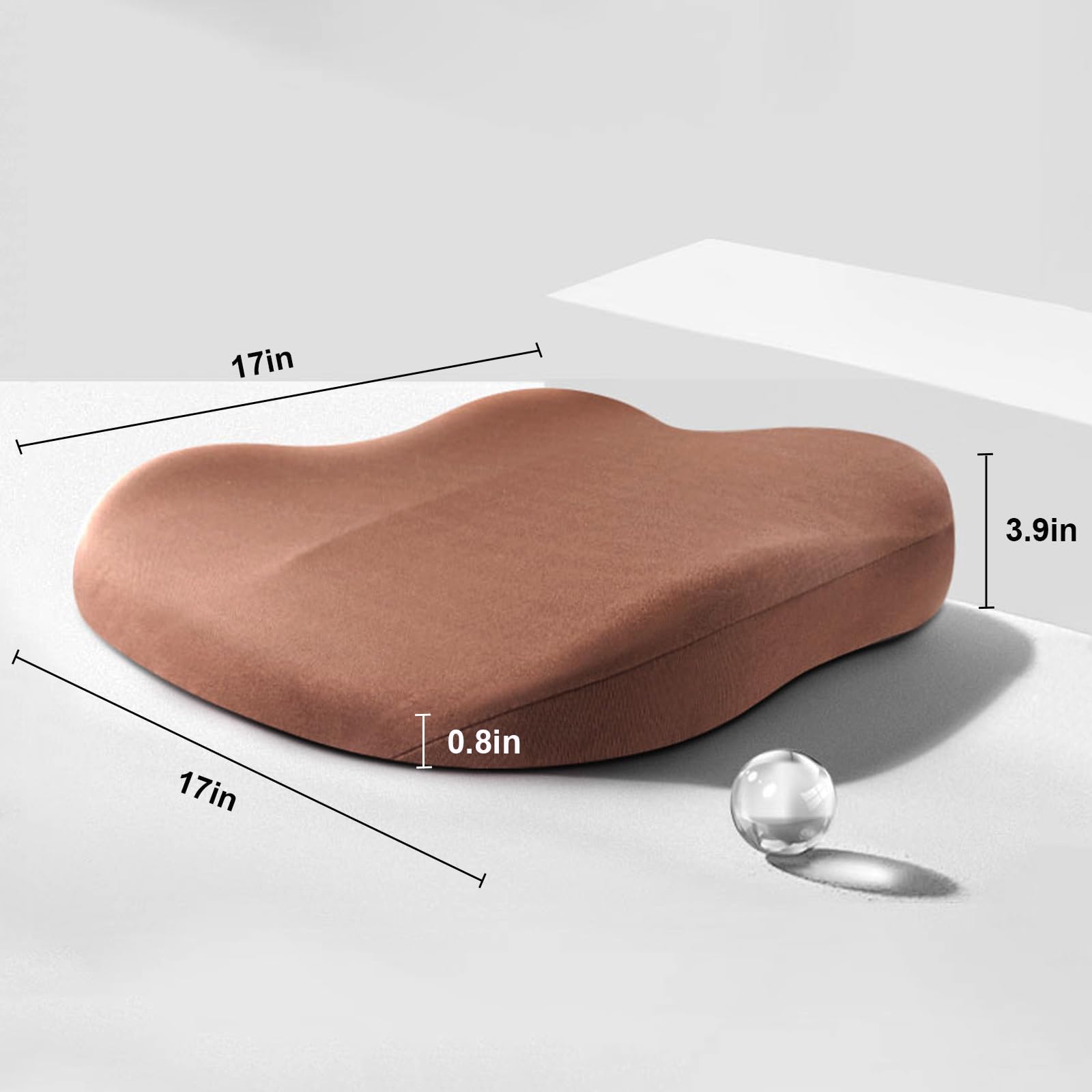 Aumento de Altura del Cojín de Coche – Cojín Elevador Ergonómico con Espuma de Memoria | Kalsten