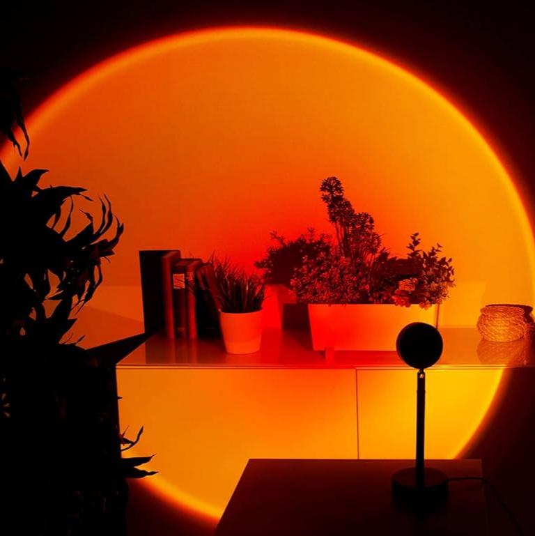 Lámpara LED de atardecer ambiental para momentos de luz cálida