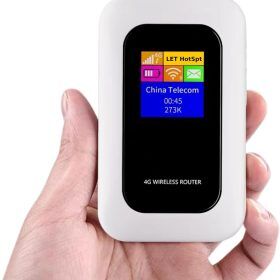 Lisslune | Enrutador Wi-Fi portátil 5G | Conexión segura y de alta velocidad para viajes y uso en casa