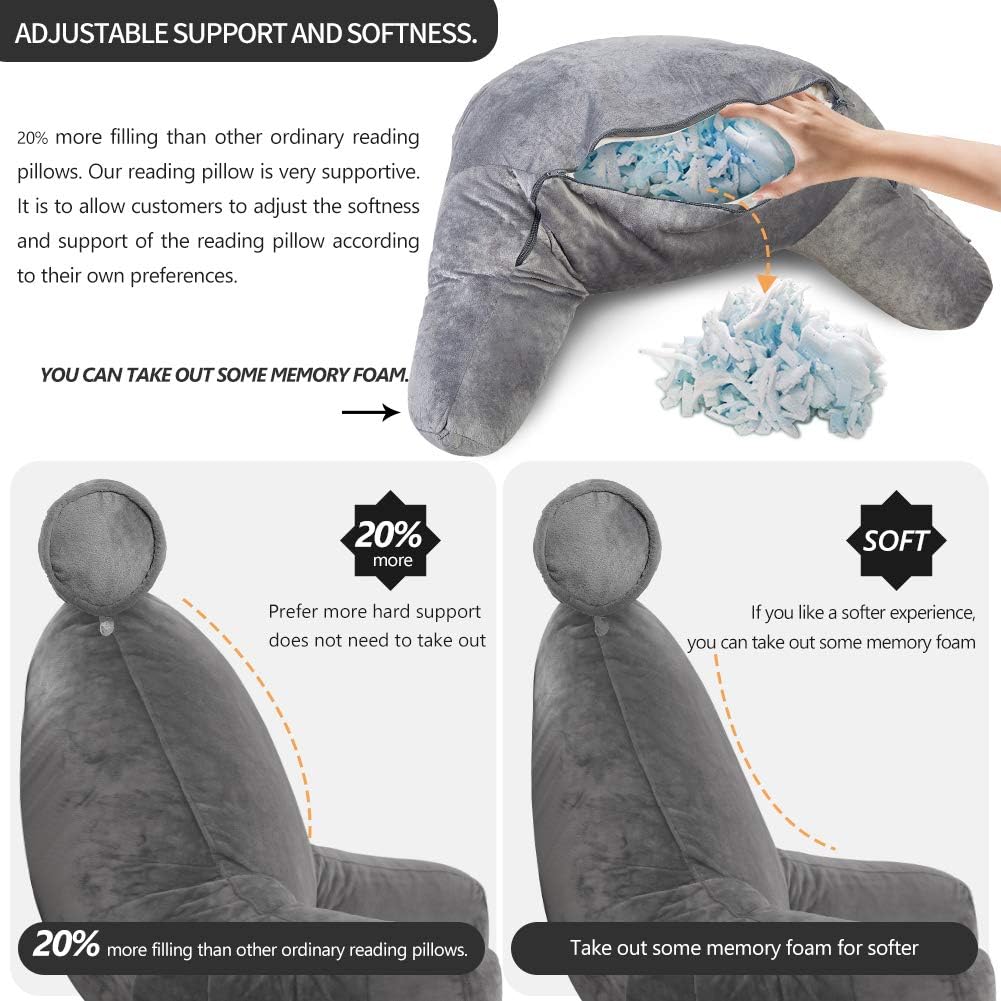 Almohada de Lectura con Brazos