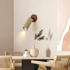 Trawertyn | Lámpara de pared y techo LED de madera regulable
