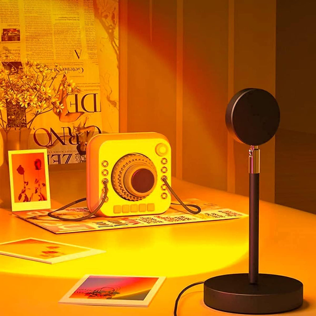 Lámpara LED de atardecer ambiental para momentos de luz cálida