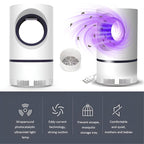 Trampa de Insectos con Luz UV - Asesina de Mosquitos y Moscas para Interior/Exterior