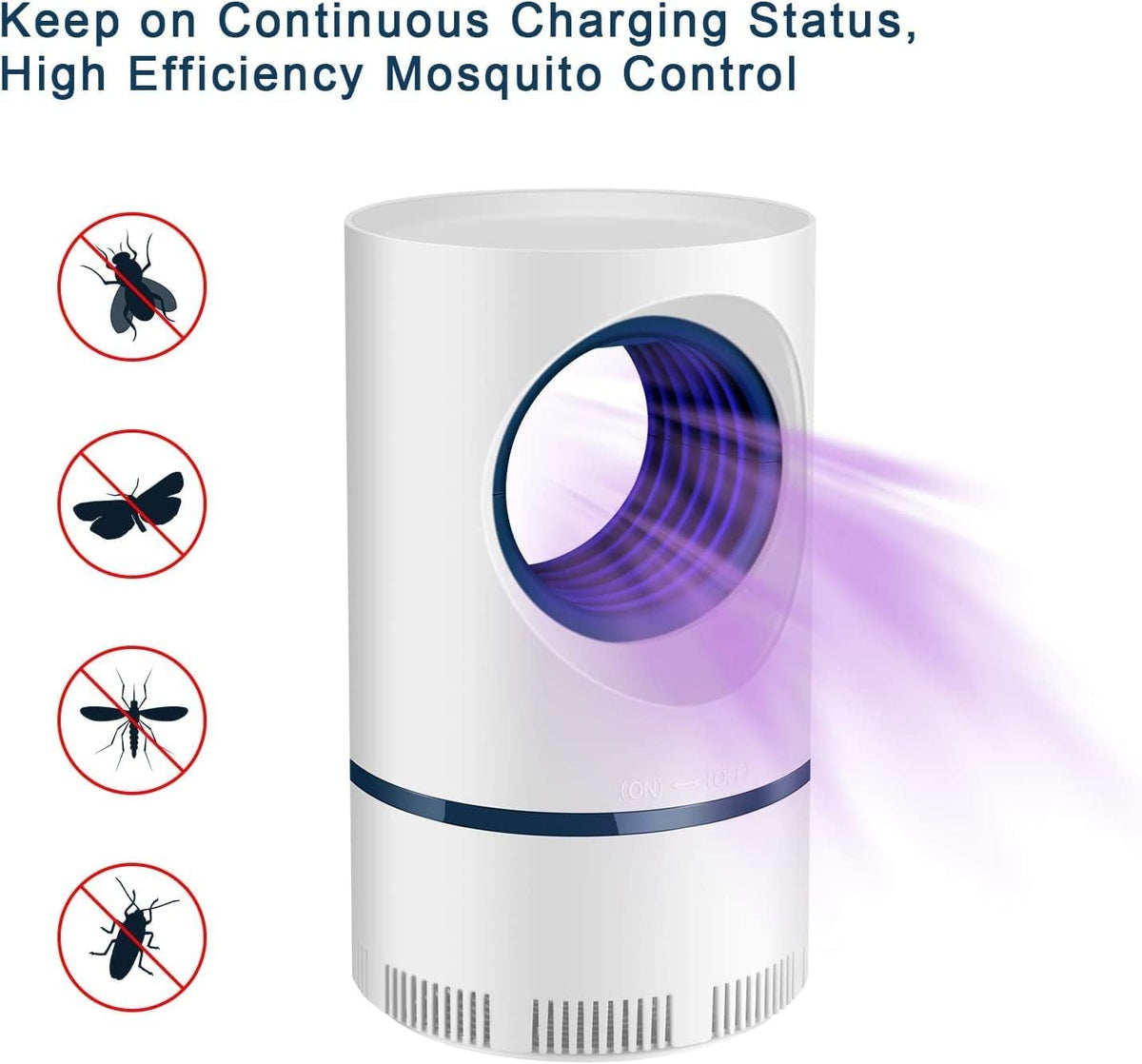 Trampa para Mosquitos Biónica con Ventilador Potente y Succión Fuerte