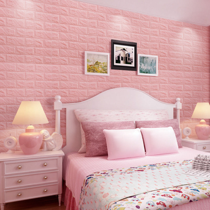 Lisslune | Panel de Pared de Ladrillo Sintético 3D, Espuma Autoadhesiva para Sala de Estar, Impermeable para Pared y Techo