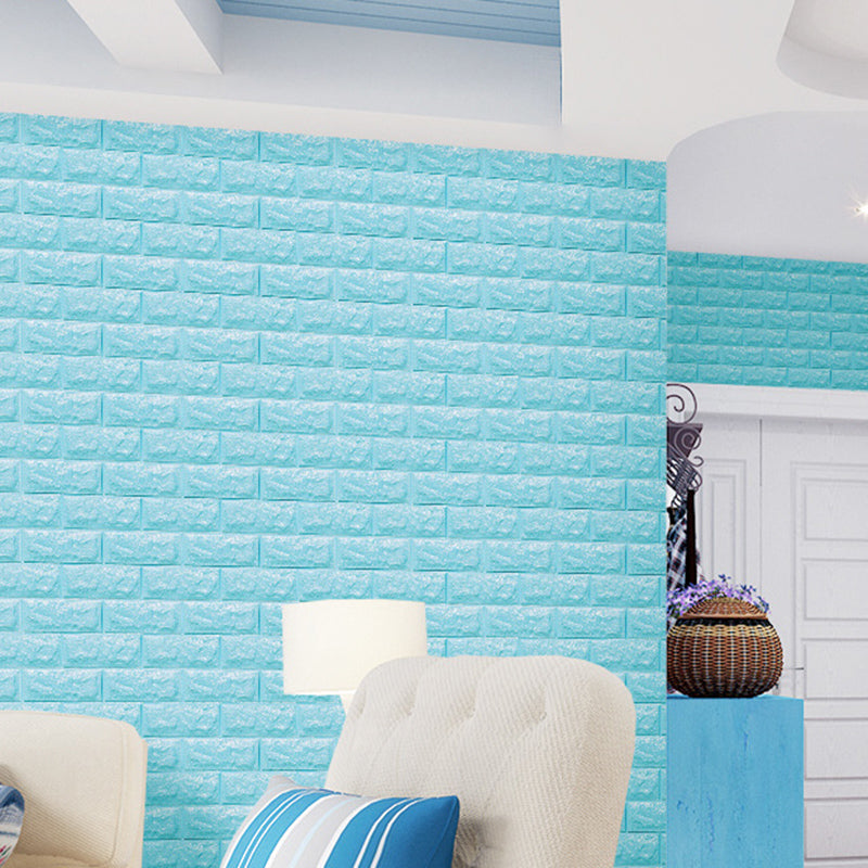 Lisslune | Panel de Pared de Ladrillo Sintético 3D, Espuma Autoadhesiva para Sala de Estar, Impermeable para Pared y Techo