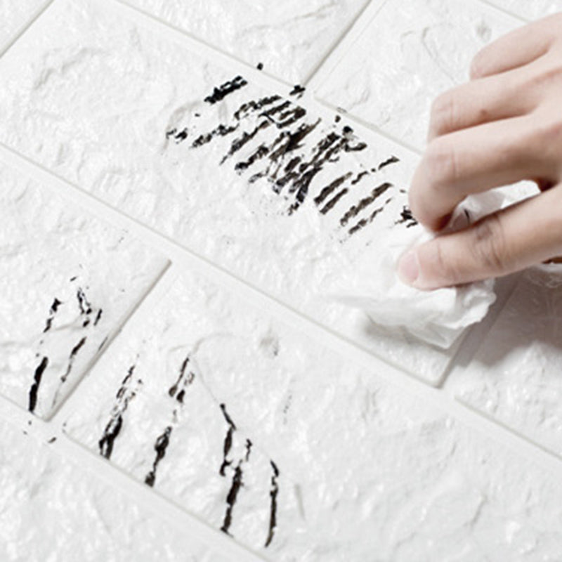 Lisslune | Panel de Pared de Ladrillo Sintético 3D, Espuma Autoadhesiva para Sala de Estar, Impermeable para Pared y Techo