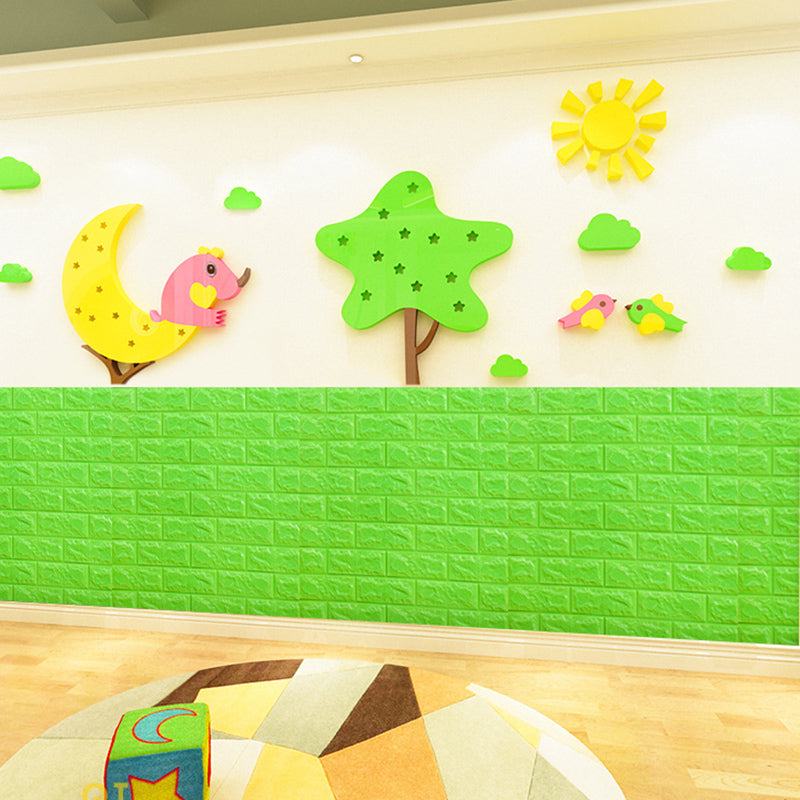 Lisslune | Panel de Pared de Ladrillo Sintético 3D, Espuma Autoadhesiva para Sala de Estar, Impermeable para Pared y Techo