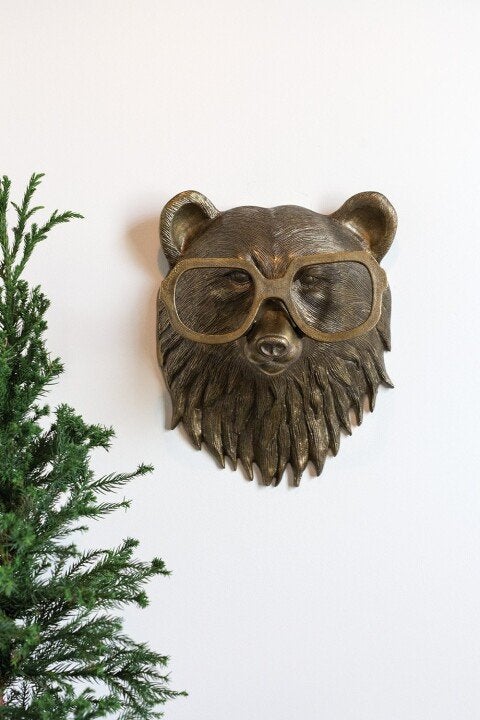 Decoración de pared con cabezas de animales única para el hogar