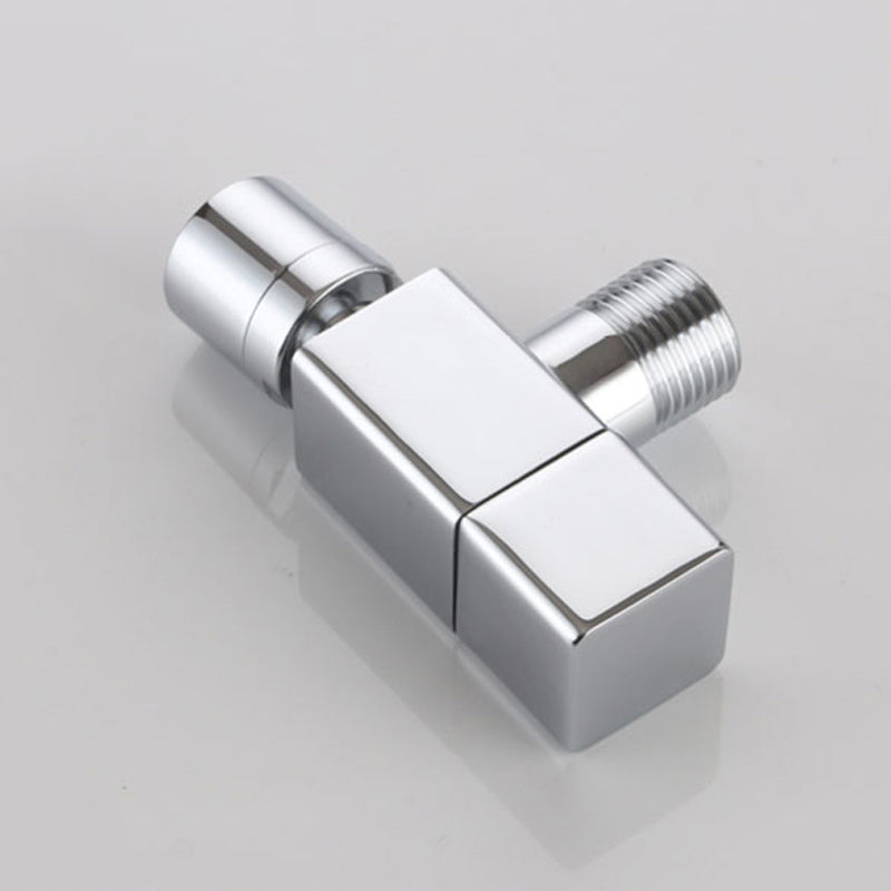 Grifo de baño contemporáneo montado en la pared con pomo de manija, grifo redondo de latón macizo