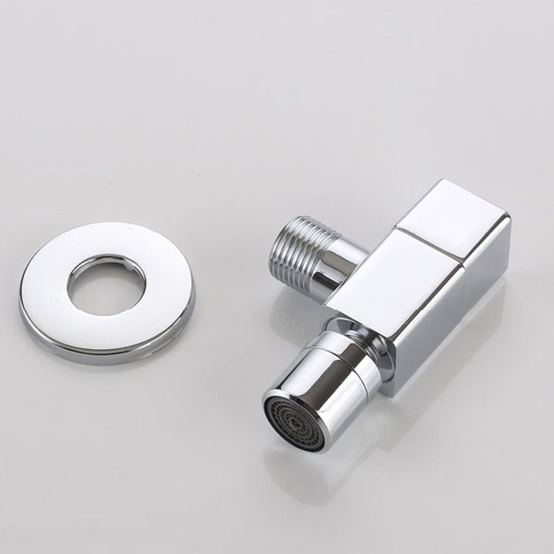 Grifo de baño contemporáneo montado en la pared con pomo de manija, grifo redondo de latón macizo