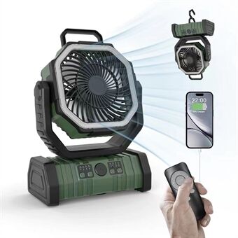 Ventilador de Camping - 3 en 1 - LED - Inalámbrico