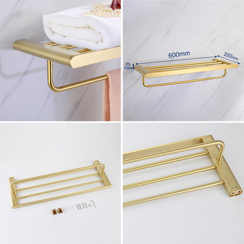 Lisslune | Juego de Accesorios de Baño Moderno Barra de Toalla Juego de Accesorios de Baño Dorado