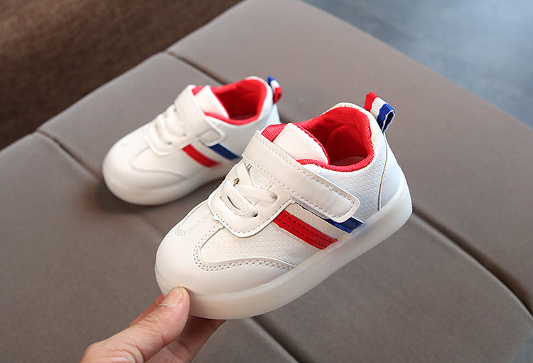 Zapatillas LED para niños con suela flexible