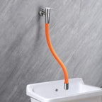 Grifo de baño contemporáneo montado en la pared con manijas de palanca de acero inoxidable