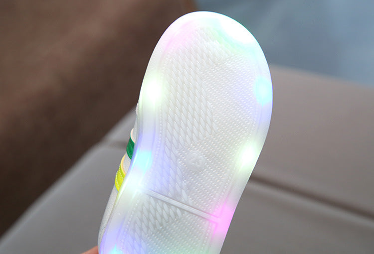 Zapatillas LED para niños con suela flexible
