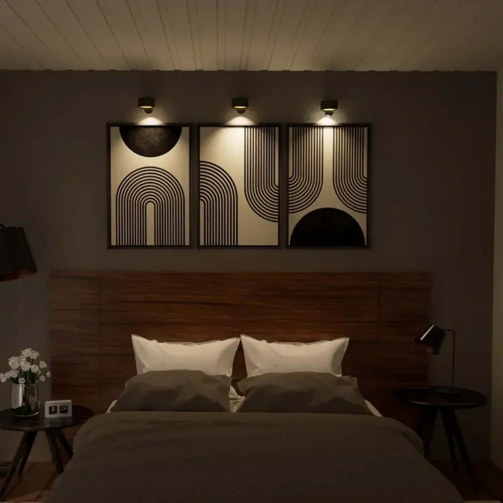 Lámpara de Pared LED Inalámbrica con Rotación de 360°